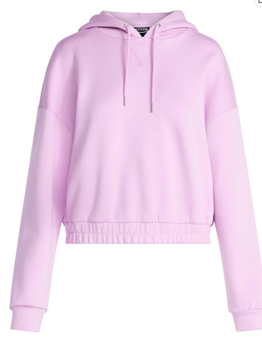 Cropped Lavender Drawstring Hoodie - Picture 4 of 13